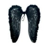 Pretend Play Dress Up Mozlly Black Fluffy Glittery Adult Angel Wings (Multipack of 3)