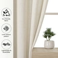 thumbnail image 2 of Natural Linen Curtains 52x84 inch, 2 Panels Light Filtering Curtains for Bedroom Living Room Farmhouse, Semi-Sheer Burlap Linen Window Drapes with Grommet for Decor, Privacy Protection, 2 of 7