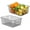 2Pack-Black-Small, variant on 6 Pack Wire Storage Baskets for Organizing, Pantry Organization Bins for Kitchen Cabinets, Closet - Freezer Storage Baskets,Metal Basket for Laundry, Garage, Bathroom Countertop Organizer, Black