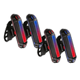 thumbnail image 1 of 4 pzs Luces Usb Recargable Led Estrobo Para Bicicleta 5 Modos Lab.G, Negro, 1 of 5