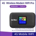 thumbnail image 2 of 3X A8 4G Lte Router Inalámbrico Wifi Módem Portátil 3000mAh Mini Hotspot Exterior Pocket Mifi 150mbps con Repetidor de Tarjeta SIM,A, 2 of 5