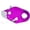 A003- Style C, variant on Climbing Descender Safety Rope Grab, Outdoor Climbing & Rappelling Gear - Safe Controlled Descending with Stop Mechanism, Sturdy Metal Construction, Vibrant Purple Finish - for Rock Climbing, Rappell