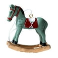 thumbnail image 2 of Estatua de caballo de Navidad, decoración de escritorio, diseño de escena, adorno para fiesta, accesorios de resina Verde, 2 of 9