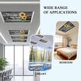 thumbnail image 4 of Ceiling Light Cover for Classroom, Farmhouse Floral Sunflower Magnetic Fluorescent Light Covers Filter for School,Office, 2X4&nbsp; FT, Pack of 1, You Are My Sunshine Black, 4 of 8