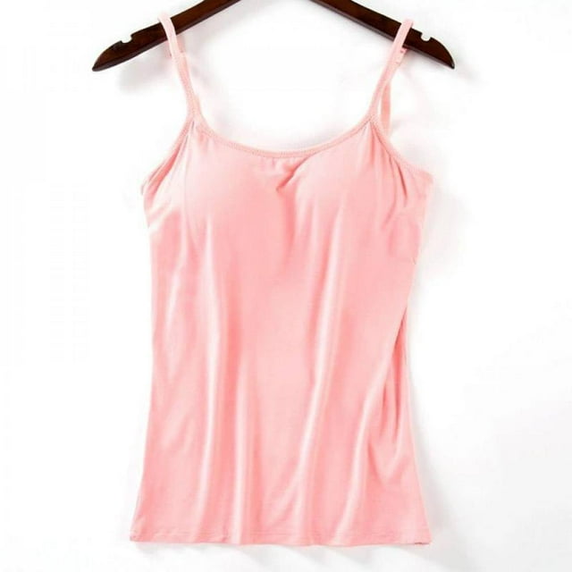 PENGXIANG Fashion Lady Sexy And Comfortable Without Rims With Chest Pad Sports Home Camisole White S