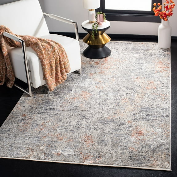 Safavieh  Dream Ortelinda Abstract Distressed Viscose Rug 5'  x  8' 5' x 8' Indoor Living Room,Bedroom,Dining Room Rectangle