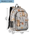 thumbnail image 2 of FORMRS Unisex School Backpack 17" Student Travel Bag with Laptop Compartment, Brown Cartoon Bears, 2 of 7