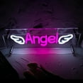 thumbnail image 3 of UPONRAY Angel Desktop Neon Signs, 13.8"*4.7" Dimmable & USB-Powered LED Neon Light, Stylish Desktop decoration as Gifts for Valentine's Day, Lover, Family, Friend, Children, 3 of 11