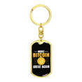 thumbnail image 4 of Make Bitcoin Great Crypto Stainless Steel or 18k Gold Premium Swivel Dog Tag Keychain, 4 of 16