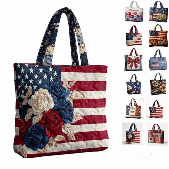 250th Anniversary Commemorative Unisex Design Tote Bag Quilted Large Capacity For For Women Men Daily Shopping Travel