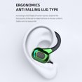 thumbnail image 3 of Auriculares colgantes impermeables Auriculares inalámbricos compatibles con Bluetooth (verde), 3 of 7