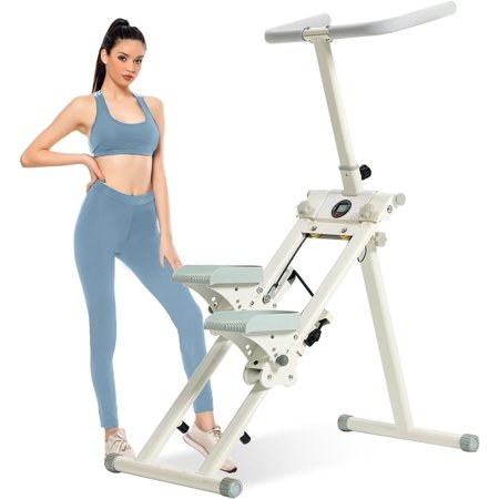Climber & Stepper-Stair Master for Exercise at Home Full Body Workout Machine,Foldable Vertical Climber Exercise Machine,Cardio Exercise Climber,Adjustable Tilt&Handlebar