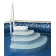 thumbnail image 2 of Blue Wave Wedding Cake Above Ground Pool Step w/ Liner Pad - White, 2 of 6
