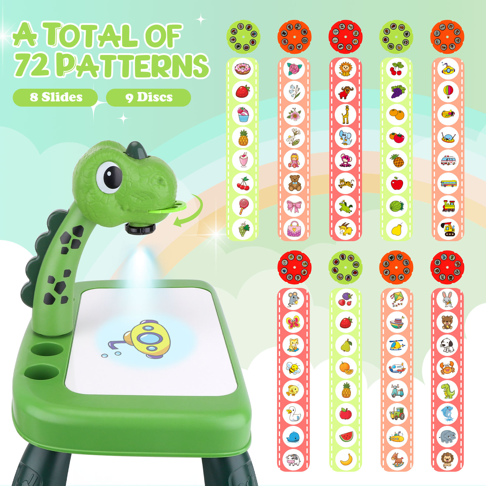 Sumsoltic Dinosaur Drawing Projector Art and Craft Kit for 3+ Years