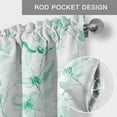 thumbnail image 5 of Valance for Windows,Watercolor Green Flowers Valances Curtain Rod Pocket Valance for Kitchen Bedroom Living Room Bathroom,Classic Country Floral Art Short Curtains Window Treatment 54x18in, 5 of 9