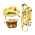 thumbnail image 3 of Bolsa de ropa de muñeca de felpa Hugo para niña con decoración de moda y Bolso de flores amarillas, 3 of 10