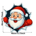 thumbnail image 3 of SIfdSeng Get it Fast Wall Sticker Large 3D Santa Wall Decals Reindeer Door Stickers Removable Winter Holiday Xmas Break Through Walls for Window Refrigerator, 3 of 6