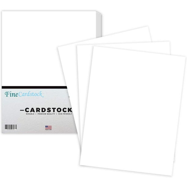 White Cardstock Thick Paper for School, Arts and Crafts, Invitations