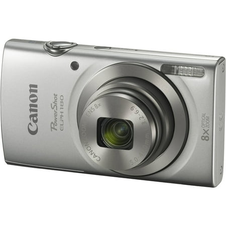 Canon PowerShot ELPH 180 Digital Camera (Silver) (Best Point And Shoot Camera With Wide Angle Lens)