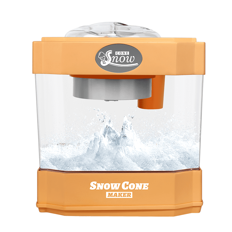 Snow Cone Maker, Tabletop Shaved Ice Machine for Slushies & Frozen Drinks, 2 Reusable Cups, Ice Scoop