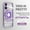 Lightpurple, variant on ELEHOLD Plating Case for iPhone 11 6.1",Transparent Clear Back Magnetic Compatible with MagSafe Charging Foldable Kickstand Shockproof Anti-Yellowing Case,Black