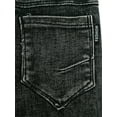 thumbnail image 3 of KIDSCOOL SPACE Toddler Little Kid Ripped Holes Elastic Waist Plaid Lining Jeans, 3 of 5