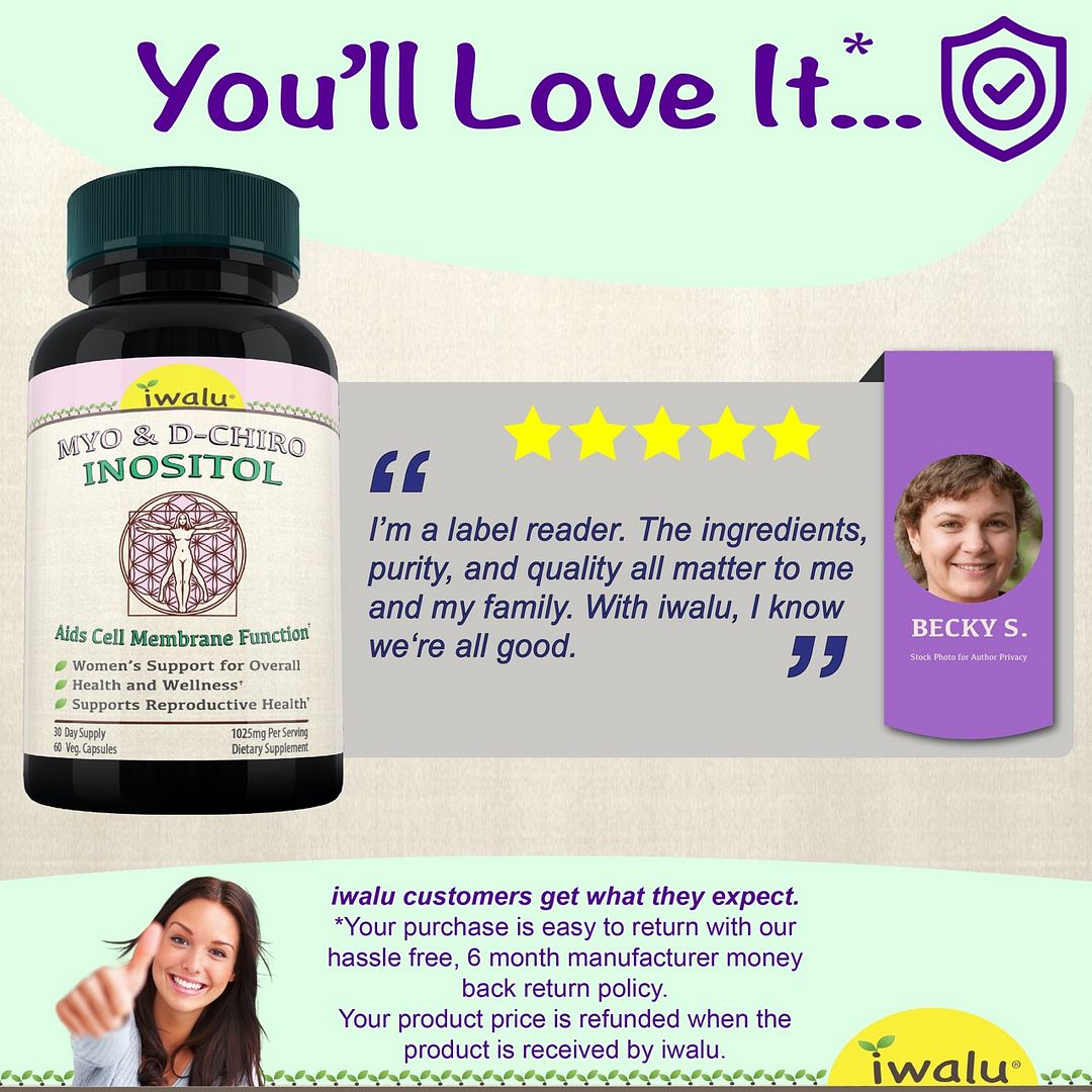 Myo & D-Chiro Inositol Capsules | Hormonal & Metabolic Support for Women's Health, Insulin Sensitivity & Ovarian Wellness - 60 Vegan Capsules - NSF Certified & USA Made by Iwalu