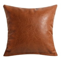 Wishrage Boho Throw Pillow Covers - Modern Stripe Geometric Farmhouse Decorative Pillow Cover Sets for Pillows - Couch Sofa Bed,Faux Leather Black and White Pillow Covers