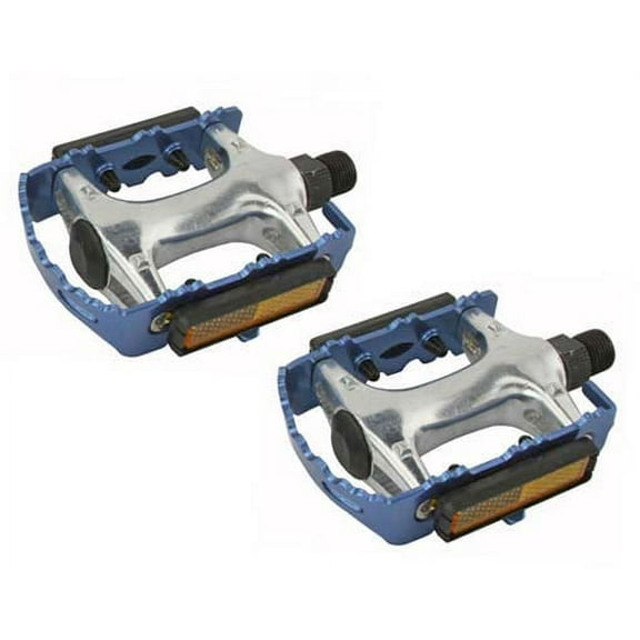 940 Alloy Pedals 9/16" Blue. Bike pedals, bicycle pedal, mostly for bikes with three piece crank, track, fixie,