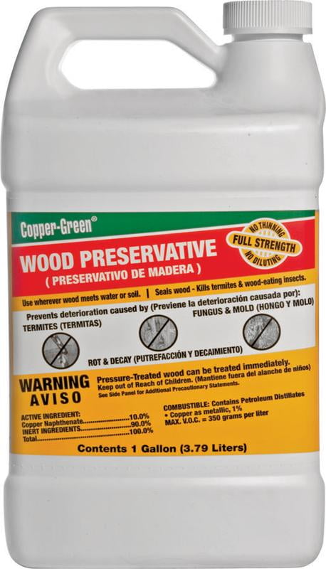 Copper Green Flat Green Oil-Based Wood Preservative 1 gal. - Case Of: 4 ...