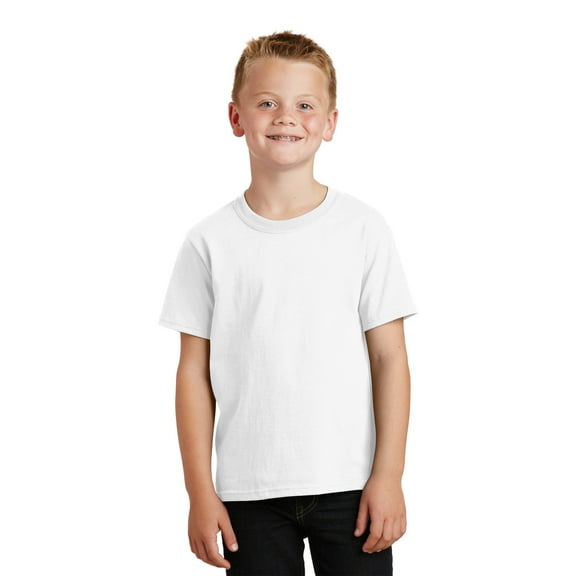 Port & Company Youth Fan Favorite Tee-XS (White)