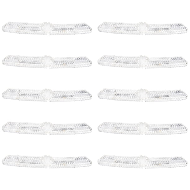 10pcs Rueda de bicicleta con ruta de seguridad de la bicicleta Reflectores de seguridad de la carretera Reflectores de neumáticos para bicicletas de carretera Accesorios para bicicletas