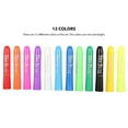 thumbnail image 4 of Body Paint Crayons, Face Paint Crayons DIY Lightweight  Temporary 12 Colors Plastic And Pigment  For Role Play For Christmas, 4 of 8