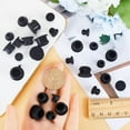 thumbnail image 5 of 30PCS 5 Sizes Black Silicone Stoppers for Salt and Pepper Shakers 15/64 9/32 23/64 7/16 33/64 Inch Salt Plug Stopper Replacement Bottle Caps Reusable Round End Cap Corks for Bottles, 5 of 9