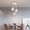 Chrome, White, variant on 110-220V 3-80W 3-Light Island Chandelier Kitchen Ceiling Light Pendant Lamp Lighting Fixture Applicable Area About ＞3m²  for Dining Room, Living Room, Corridor