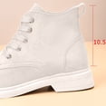 thumbnail image 6 of QSAWXQZ Women's Lace up Ankle Boots Round Toe Low Heel Rugged Boots 7.5, 6 of 8