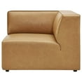 thumbnail image 5 of Modway Mingle Vegan Leather Corner Chair in Tan, 5 of 8