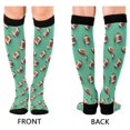 thumbnail image 4 of FORMRS Womens Knee High Socks Casual Long Thick Travel Daily Wear, 2 Pairs, Green American Footballs, 4 of 6