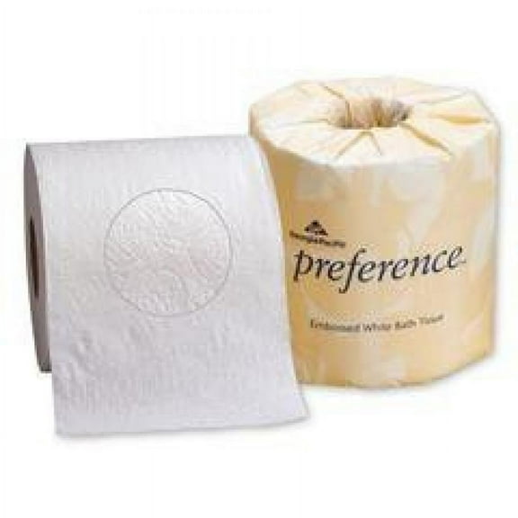 Preference Toilet Tissue, 2-Ply, Corded Roll, Standard Size, 550 Sheets per Roll, White, 80 Count