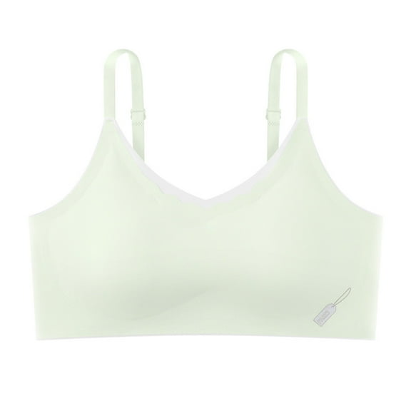 Wancir Comfortable Girls Bralette for School and Sports, Soft Breathable Nylon Students Bra Vest Type Underwear 12-16T