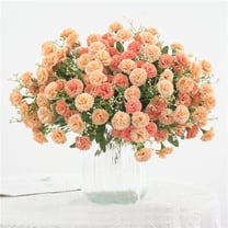 Artificial Silk Flowers Bouquet | Realistic Fake Flowers for Wedding Centerpieces & Home Decor | 5 Color Options | 1 Bouquet