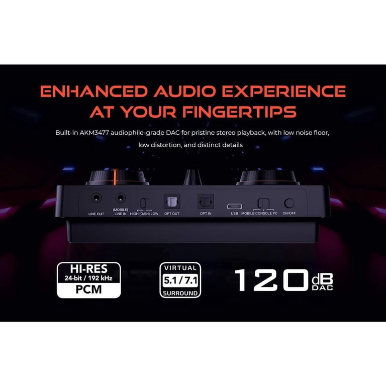 Creative Sound Blaster GC7 Game Streaming DAC Amp ft Programmable