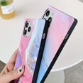 thumbnail image 4 of HAHDAXIA Luxury Square Compatible with iPhone 12 Pro Max Case Marble, Slim Stylish Matte Soft TPU Silicone Gel Shockproof Protective Durable Cases Cover for iPhone 12 Promax 6.7-inch(Pink & P, 4 of 6