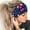 Navy, variant on Black Headband for Women Print Headband Elastic Head Wrap Hair Band Bandana Headband
