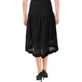 thumbnail image 2 of Ralph Lauren Womens Laser-Cut Ponte Skirt, Black, 2, 2 of 2