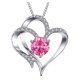 thumbnail image 1 of Collar con piedra natal del mes de nacimiento para mujeres y niñas, collar de aleación con forma de corazón, colgante para madre e hija, joyería de cumpleaños, regalos para damas, mamá, abue, 1 of 2