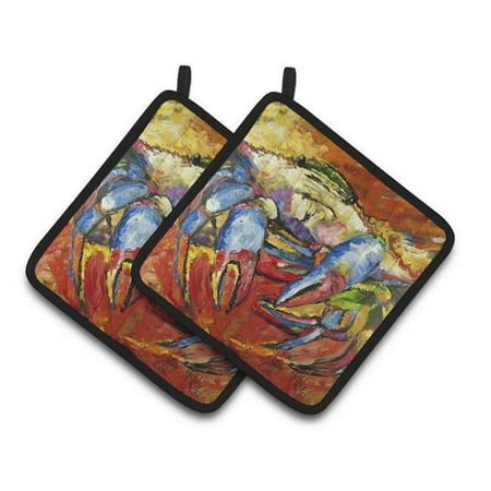 

Red Crab Pair of Pot Holders - 7.5 x 3 x 7.5 in.