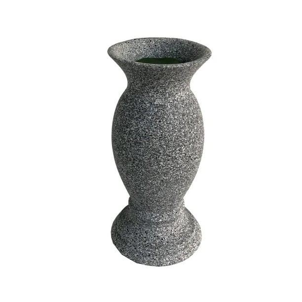 Jarrón de cementerio para decoración de tumbas de resina para flores frescas o artificiales