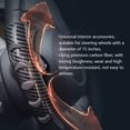 thumbnail image 4 of Carbon Fiber Universal Steering Wheel Cover - Anti-Slip, Sweatproof Car Interior Accessory for Enhanced Grip, Optional Colors: Black, Carbon Fiber Pattern, Mahogany, Lightweight 180g with Secure Fit, 4 of 7