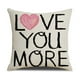 thumbnail image 1 of RKSTN valentine pillow covers 18x18 New Valentine's Day Pillow Case And Versatile Combination Couple Pillow Linen Dirty Heart Shaped Pillow, 1 of 1